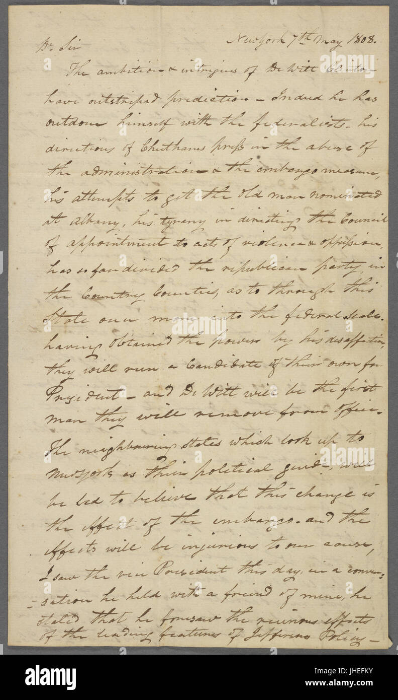 Mai-juin 1808 (NYPL)11904004-5213637 b Banque D'Images