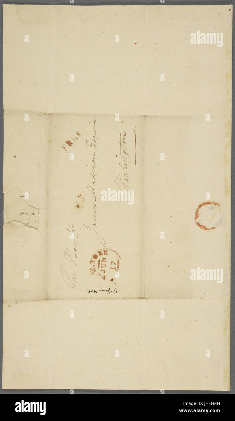 Mai-juin 1808 (NYPL)11904004-5213648 b Banque D'Images