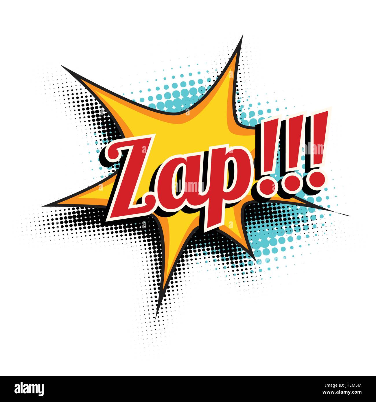 zap mot comique Illustration de Vecteur