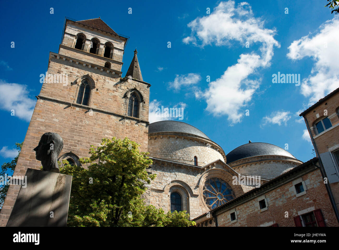 La Cathédrale de St Etienne à Cahors, le Lot, France. Banque D'Images