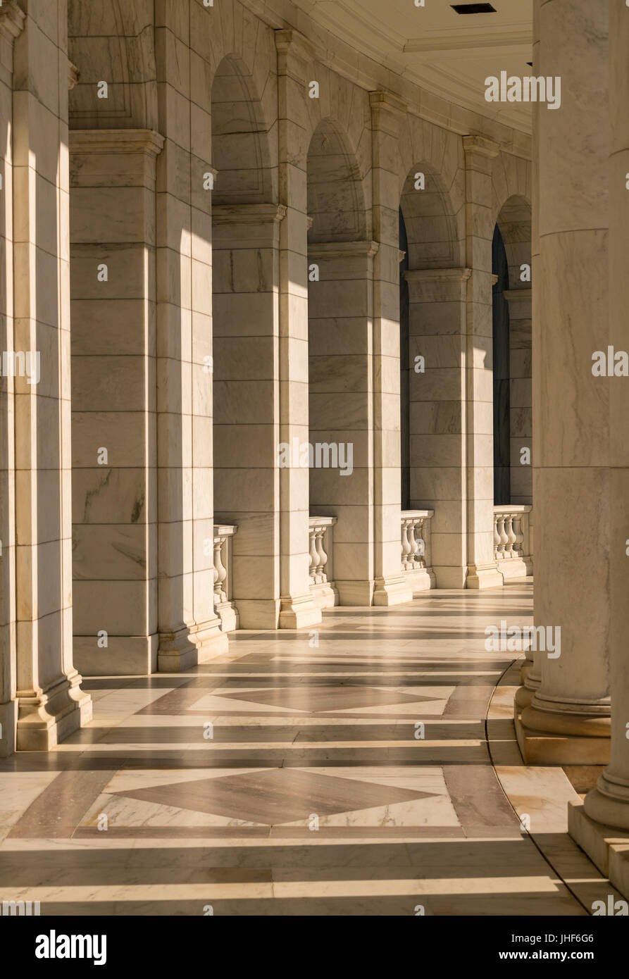 Amphithéâtre du Souvenir au cimetière d'Arlington Banque D'Images