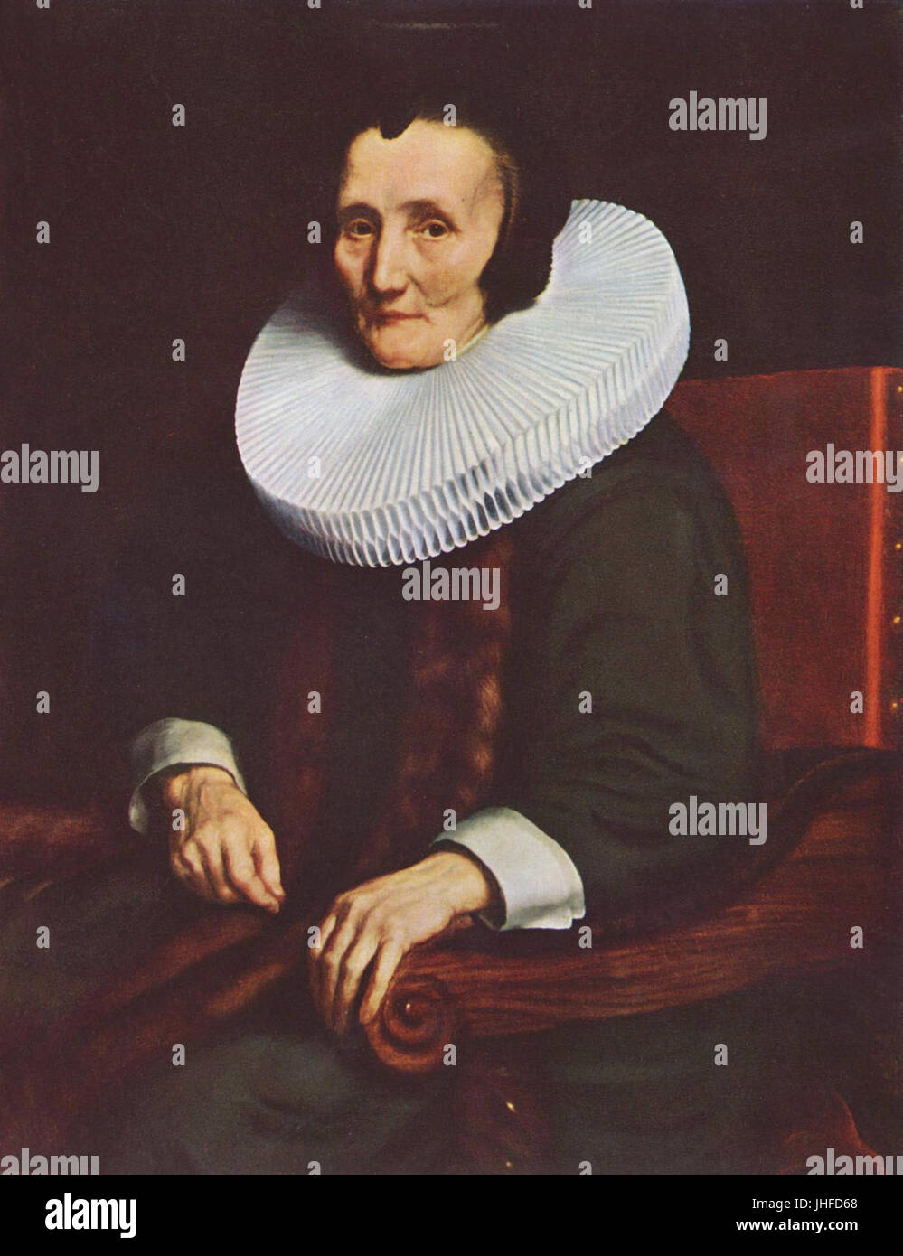 Nicolaes MAES - Portrait de Margaretha de Geer, épouse de Jacob Trip - Musée des beaux-arts de Budapest Banque D'Images