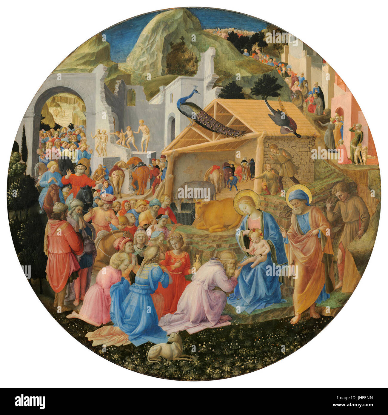 Fra Angelico, Fra Filippo Lippi, l'Adoration des Mages Banque D'Images