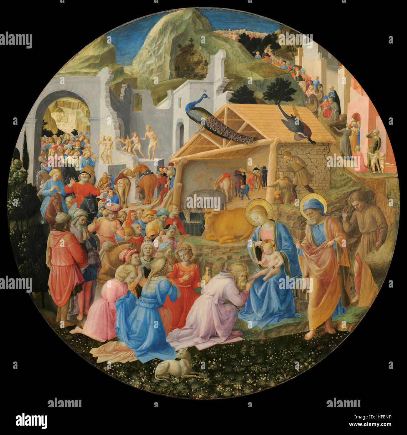 Fra Angelico et Fra Filippo Lippi - l'Adoration des Mages - Banque D'Images