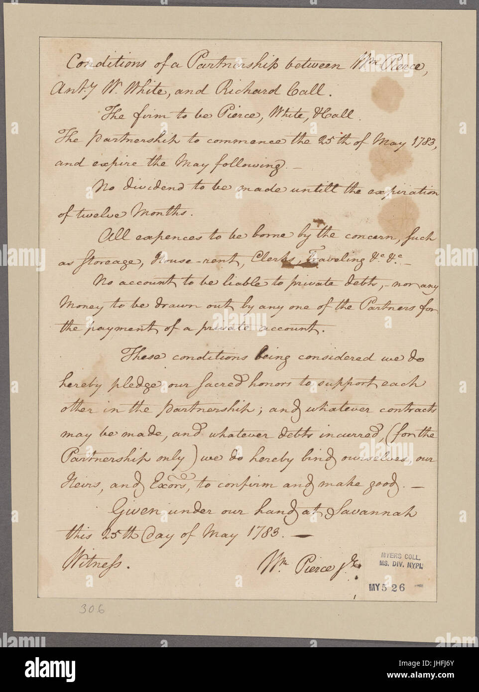 Pierce, William. Savannah (NYPL)11868620-5337980 b Banque D'Images