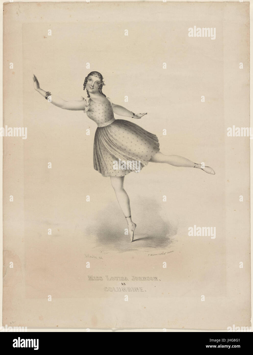 Mme Louisa Johnson comme Columbine (NYPL)12148745-5376933 b Banque D'Images