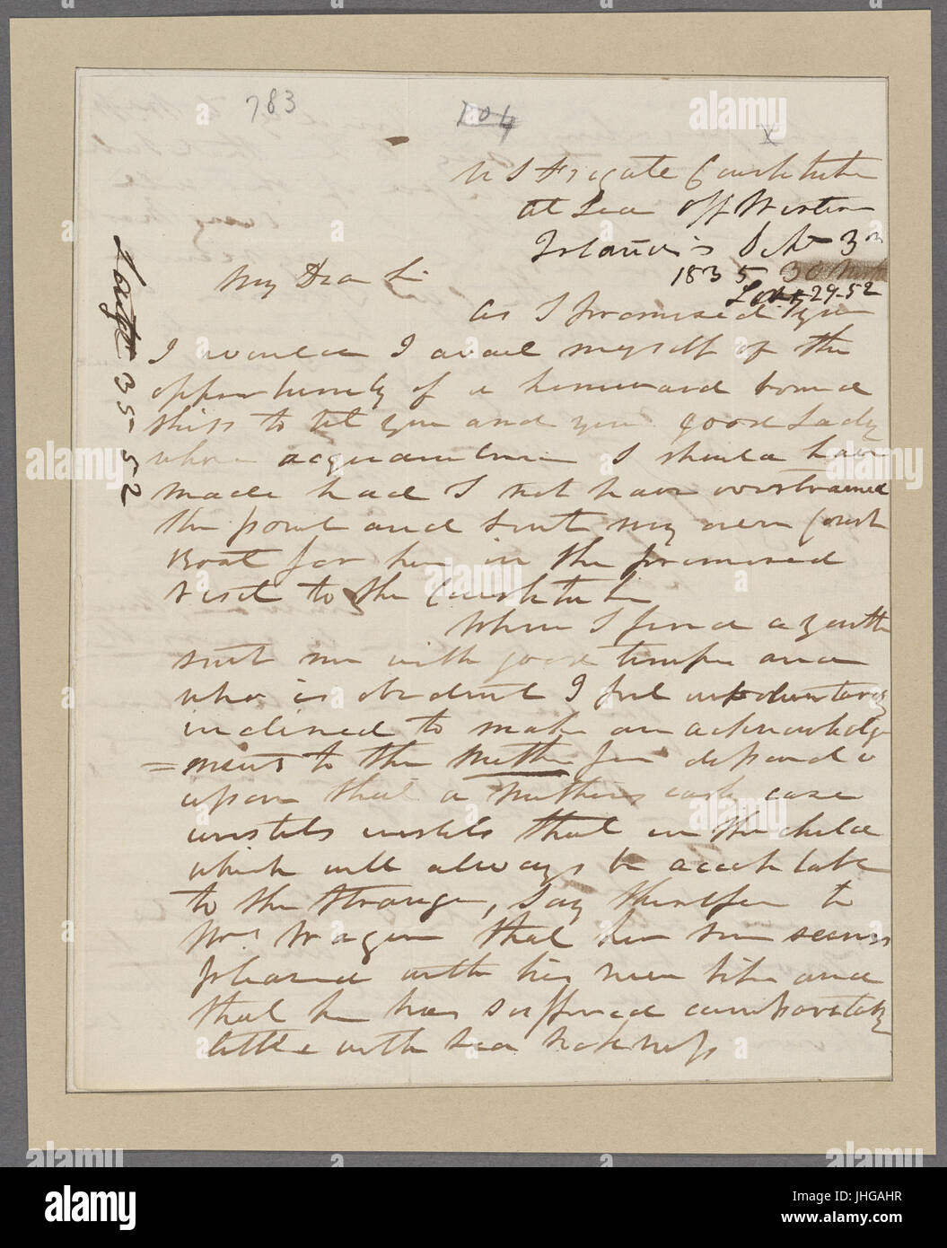Elliott, J.D. frégate américaine Constitution. Pour L. Wagner (NYPL)11868620-5413511 b Banque D'Images