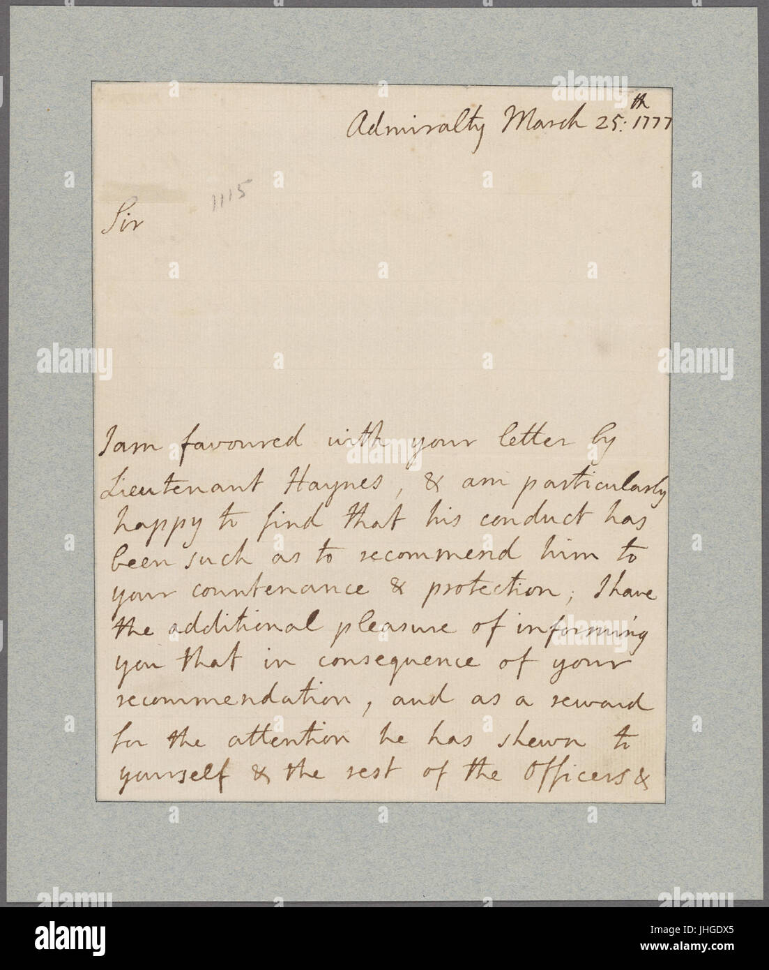 Sandwich, John Montague, comte de. Amirauté (NYPL)11868620-5404362 b Banque D'Images