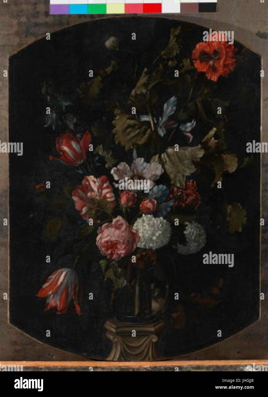 Jean-Baptiste Monnoyer - Kvetiny ve vaze Banque D'Images