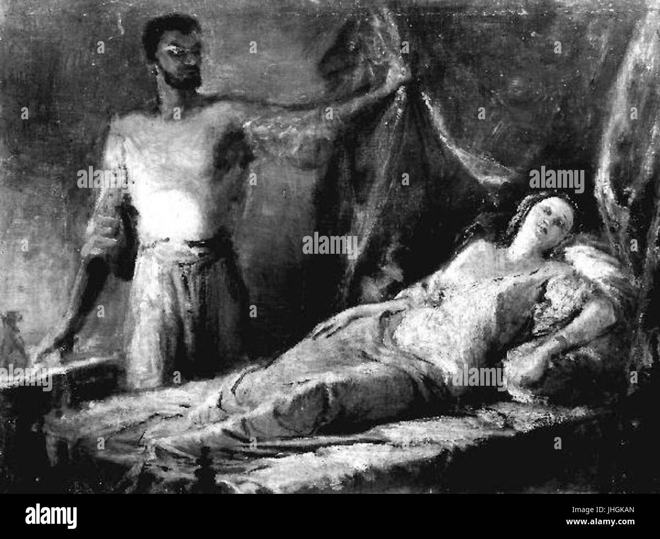 Josef Navratil 1798-1865 - Othello une Desdemona Banque D'Images