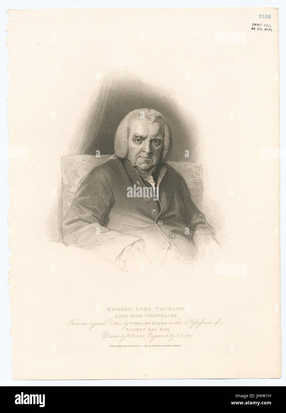 Edward, Lord Thurlow, Lord High Chancellor (NYPL Hadès-253911-478706) Banque D'Images