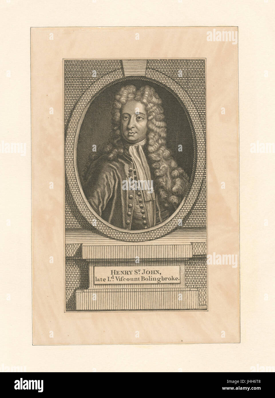 Henry St John, fin Câb. Le vicomte Bolingbroke (NYPL Hadès-280069-EM3376) Banque D'Images