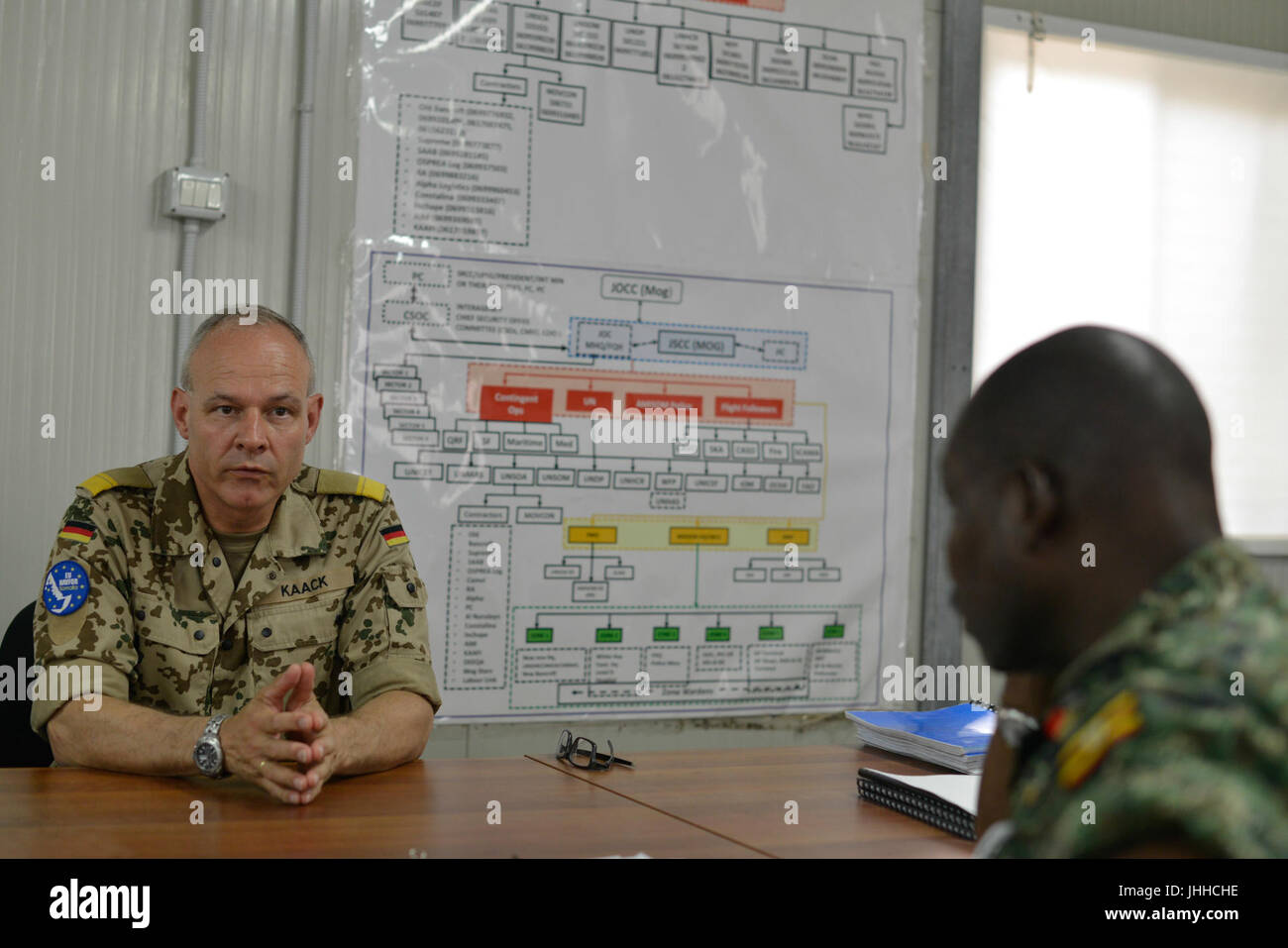 2016 0510 par intérim de l'AMISOM Rencontre Force-Commander FC navale de l'UE-3 (26835747432) Banque D'Images