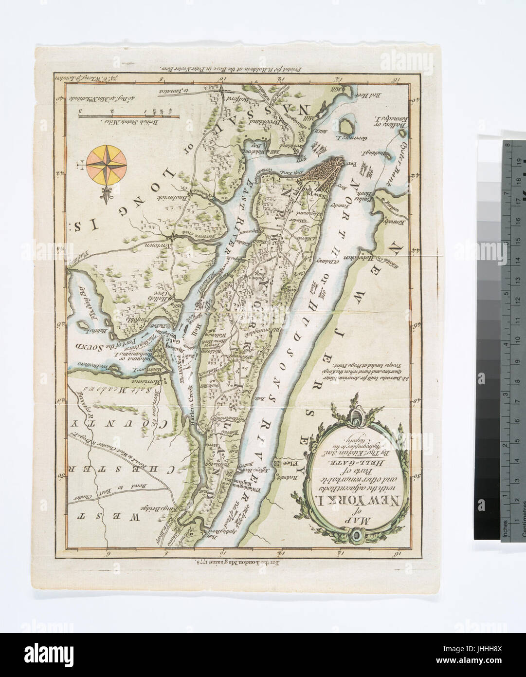 Plan de New York I. - avec les roches adjacentes et d'autres pièces remarquables de Hell-Gate13493686-484188 (NYPL b) Banque D'Images