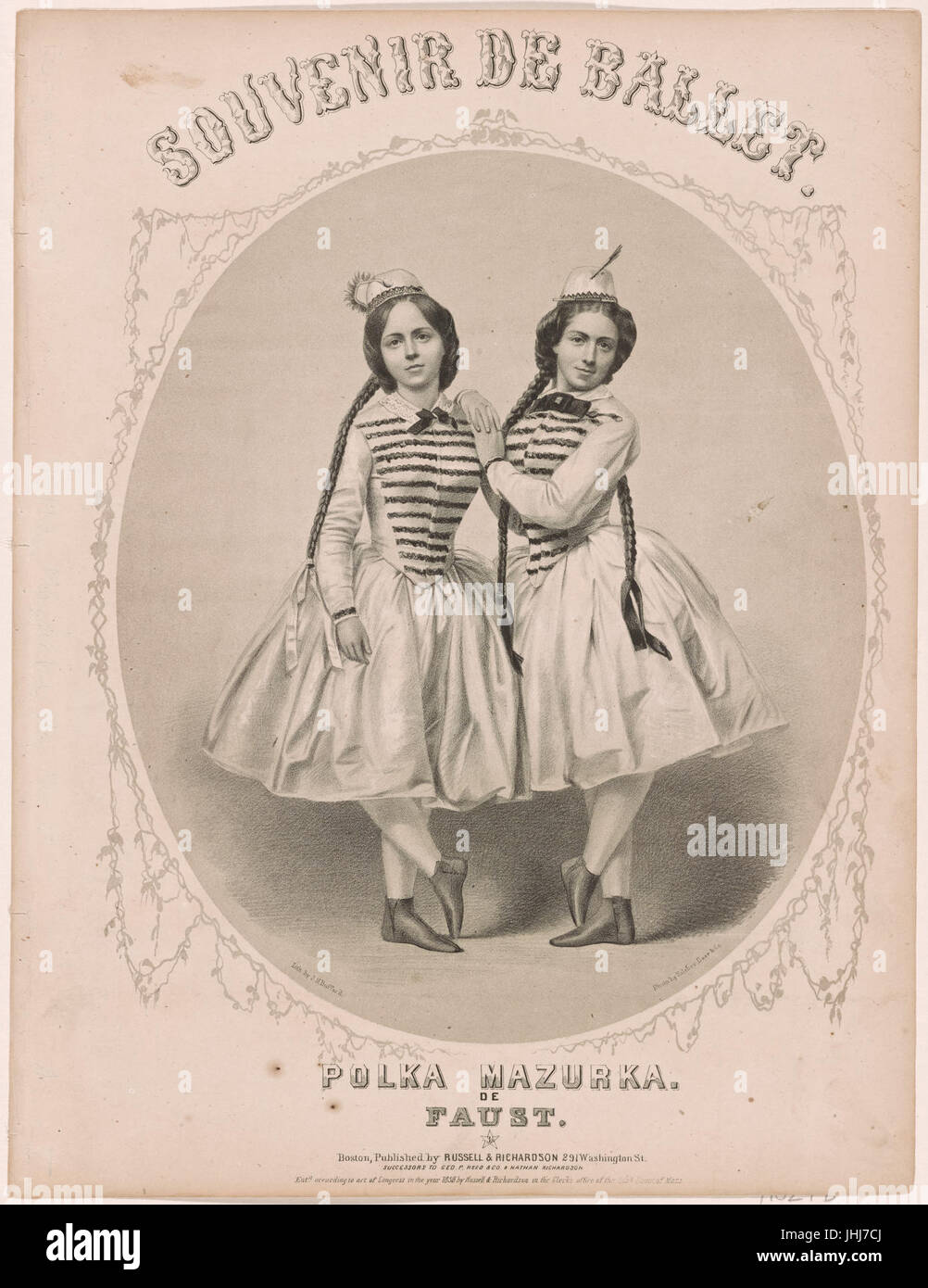 Souvenir de ballet, polka mazurka de Faust (NYPL)12148738-5179600 b Banque D'Images