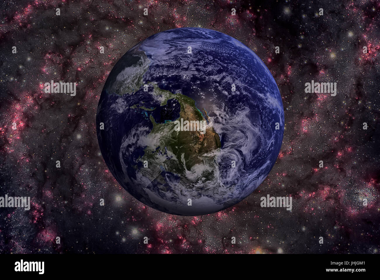 Système solaire la planète Terre. La terre est la plus grande et la