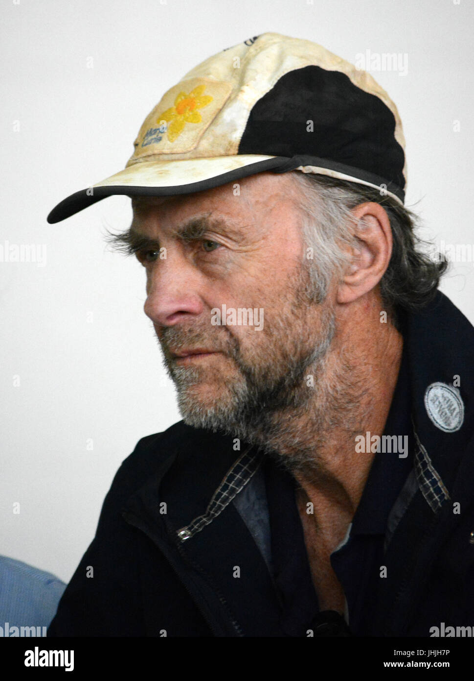 Sir Ranulph Fiennes, 2015 Gatwick. Marathon des Sables Banque D'Images