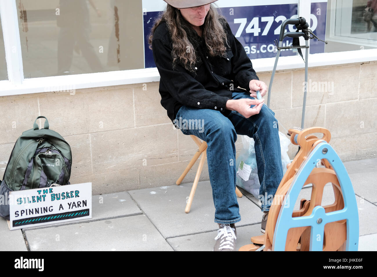 La Photographie de rue baignoire UK Banque D'Images