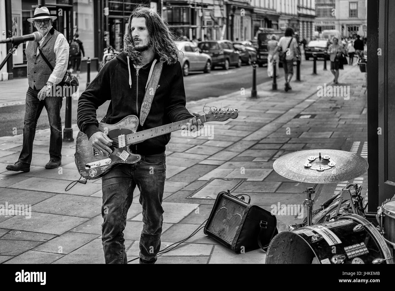 La Photographie de rue baignoire UK Banque D'Images