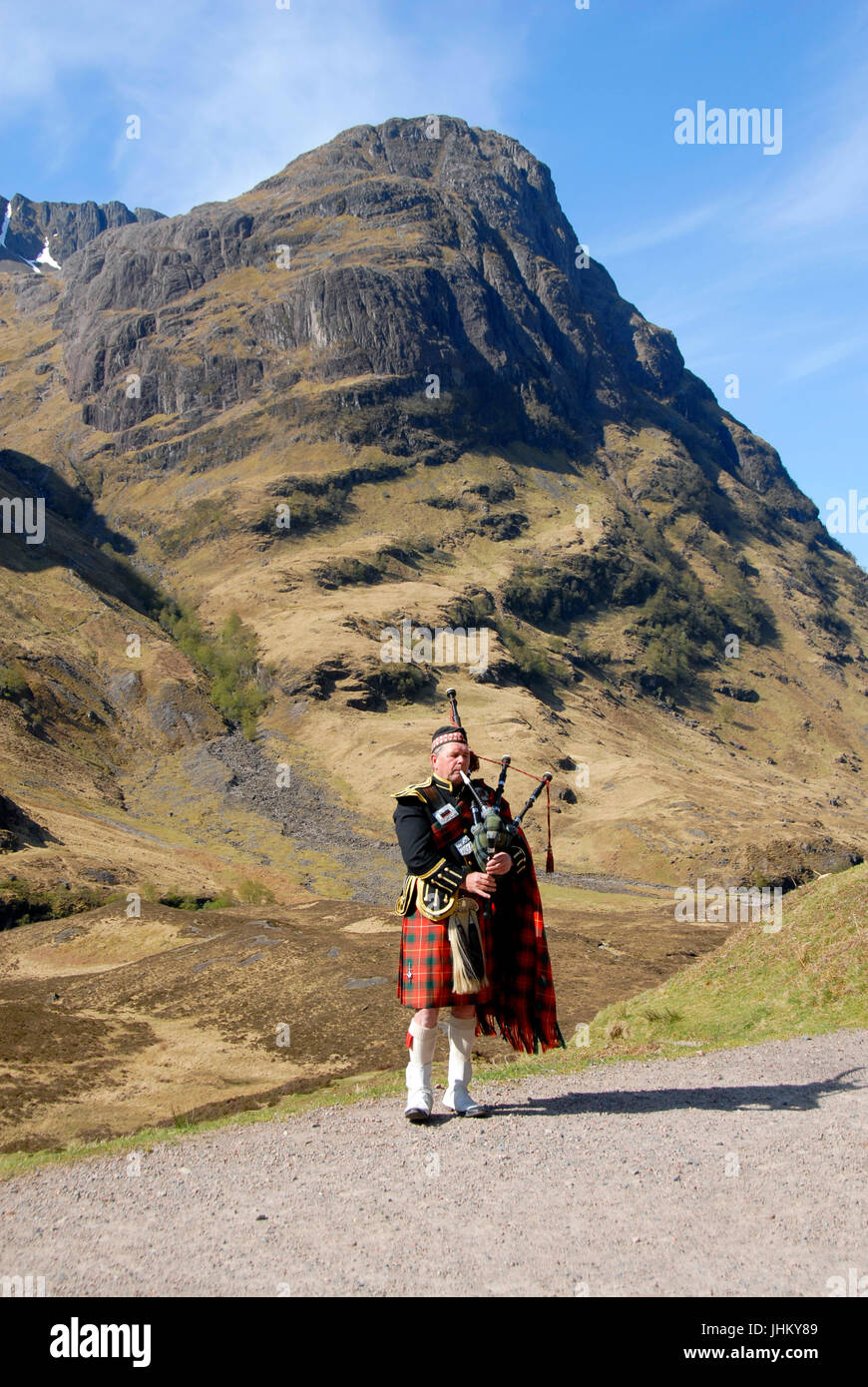 Piper, Glen Coe, Ecosse Banque D'Images