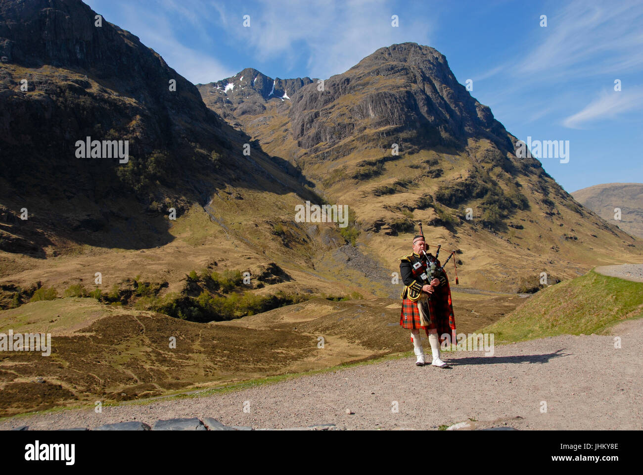 Piper, Glen Coe, Ecosse Banque D'Images