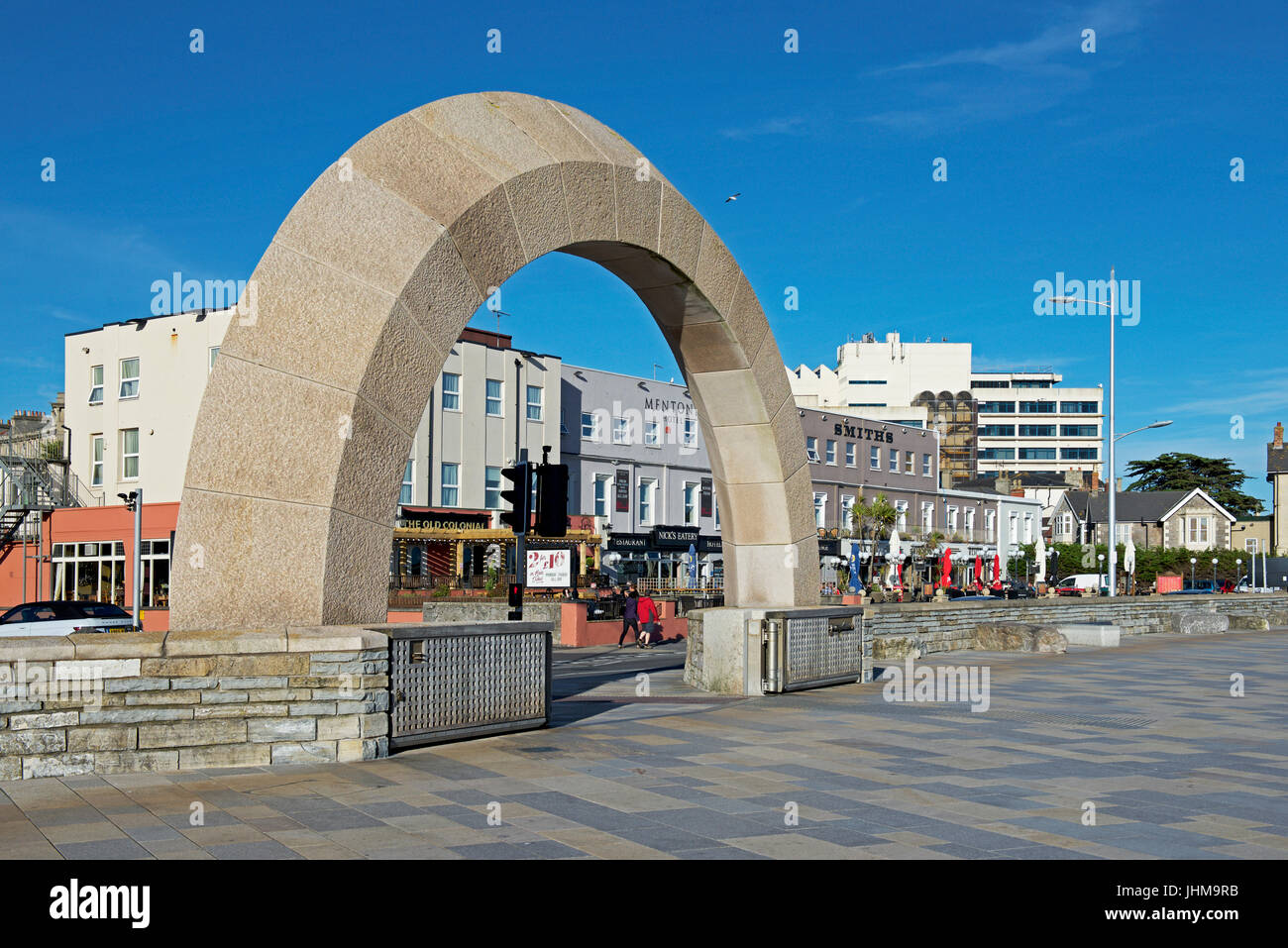 La promenade, Weston-super-Mare, Somerset, England UK Banque D'Images