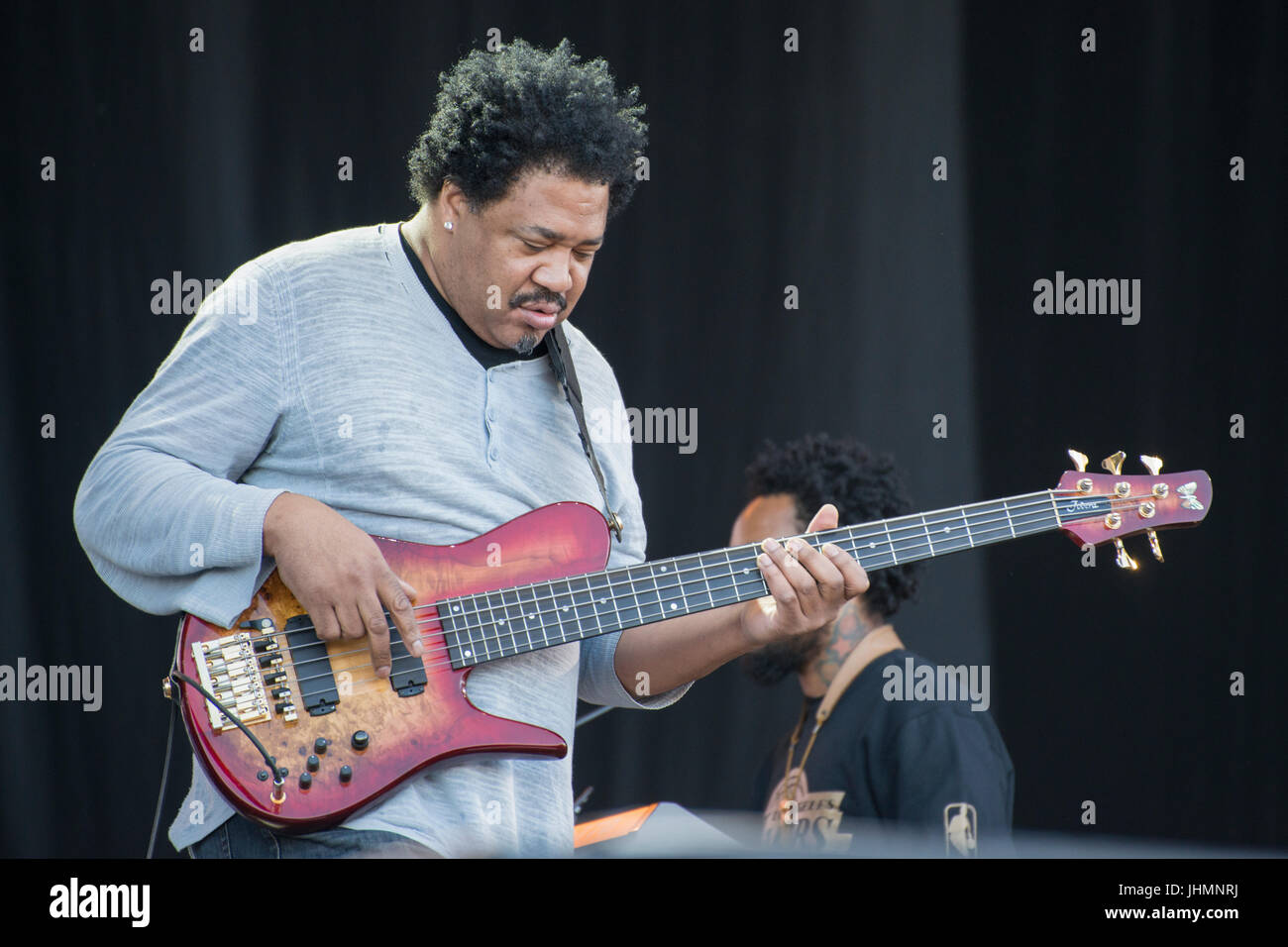 Pori, Finlande. 14 juillet 2017. Herbie Hancock fonctionne à l'édition 2017 du Festival de Jazz de Pori en Finlande. Banque D'Images