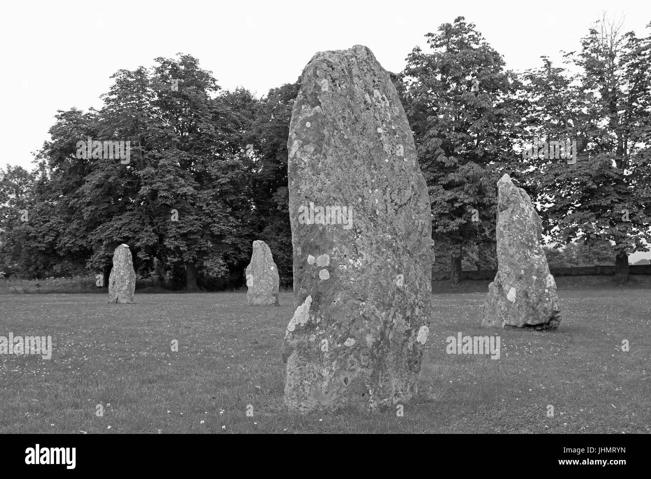 Menhirs Llanrwst Banque D'Images