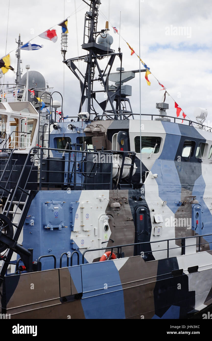 Bateau "anti-sabotage Nakhimovets'. IMDS-2017.Défense Maritime International Show. L'examen des navires de guerre à Saint-Pétersbourg, Russie , Juillet 02, 2017 Banque D'Images