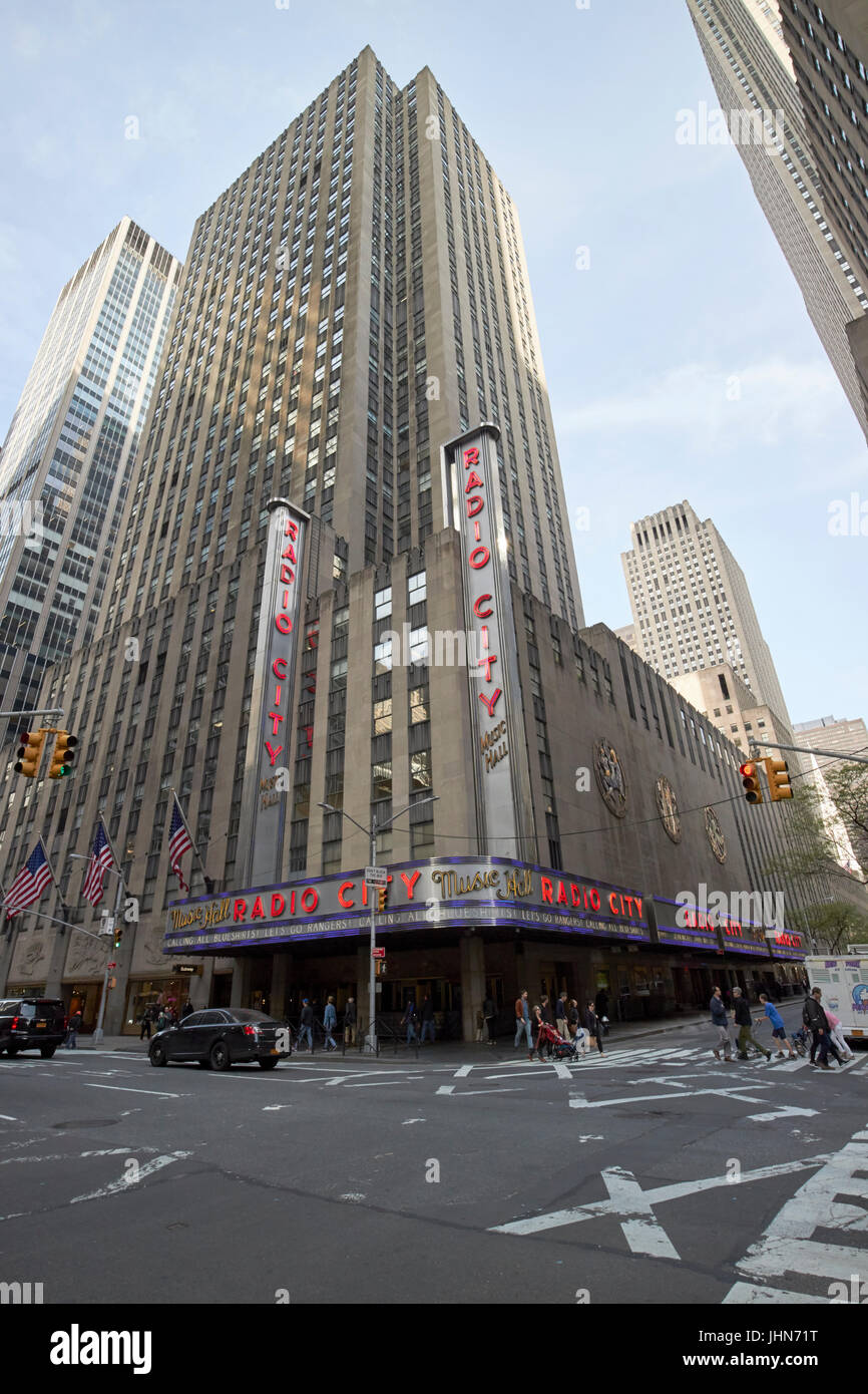 Radio City Music Hall de New York City USA Banque D'Images