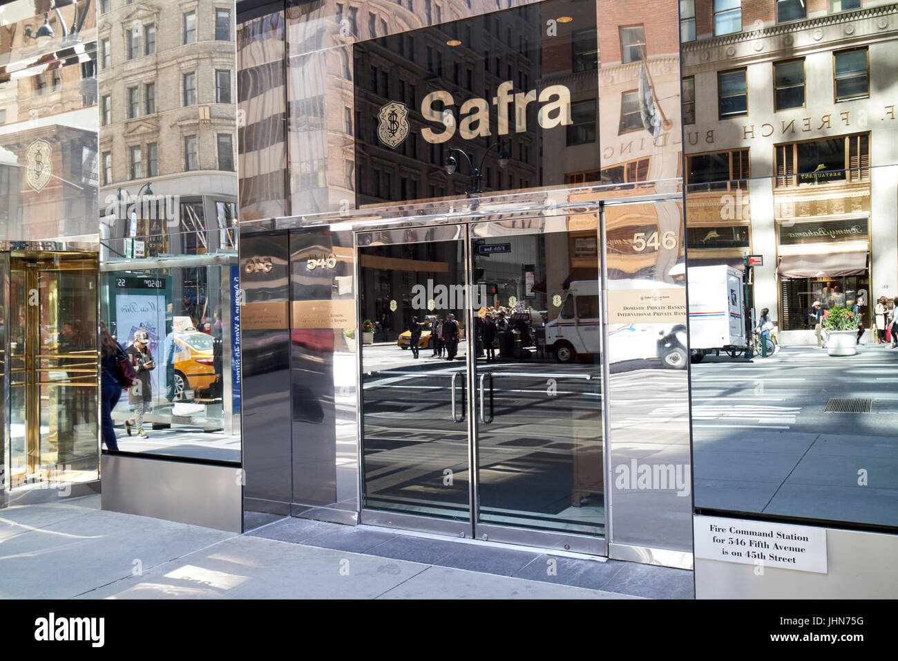 Safra National Bank of New York USA Banque D'Images