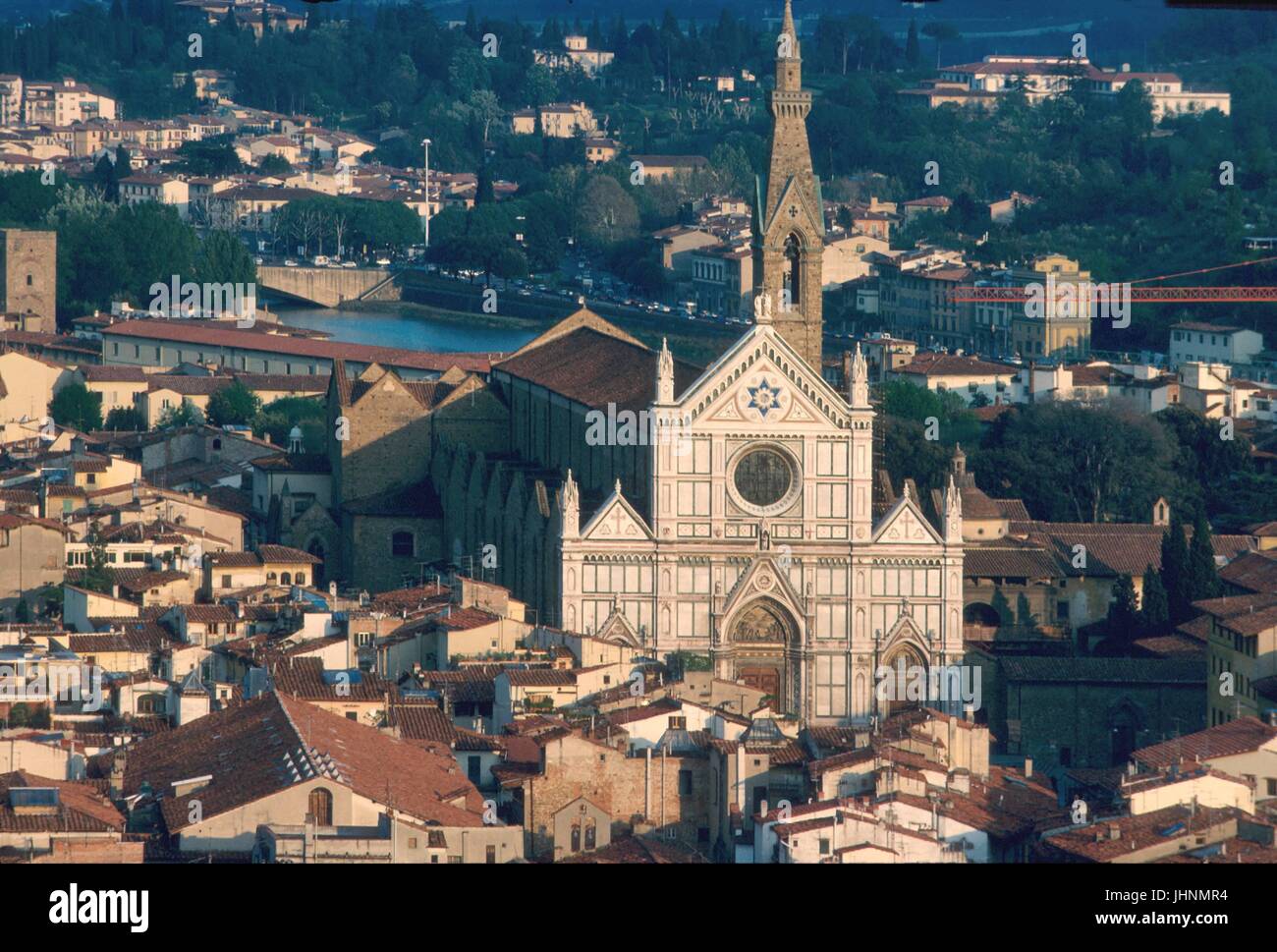 Florence (Toscane, Italie), l'église S. Croce Banque D'Images