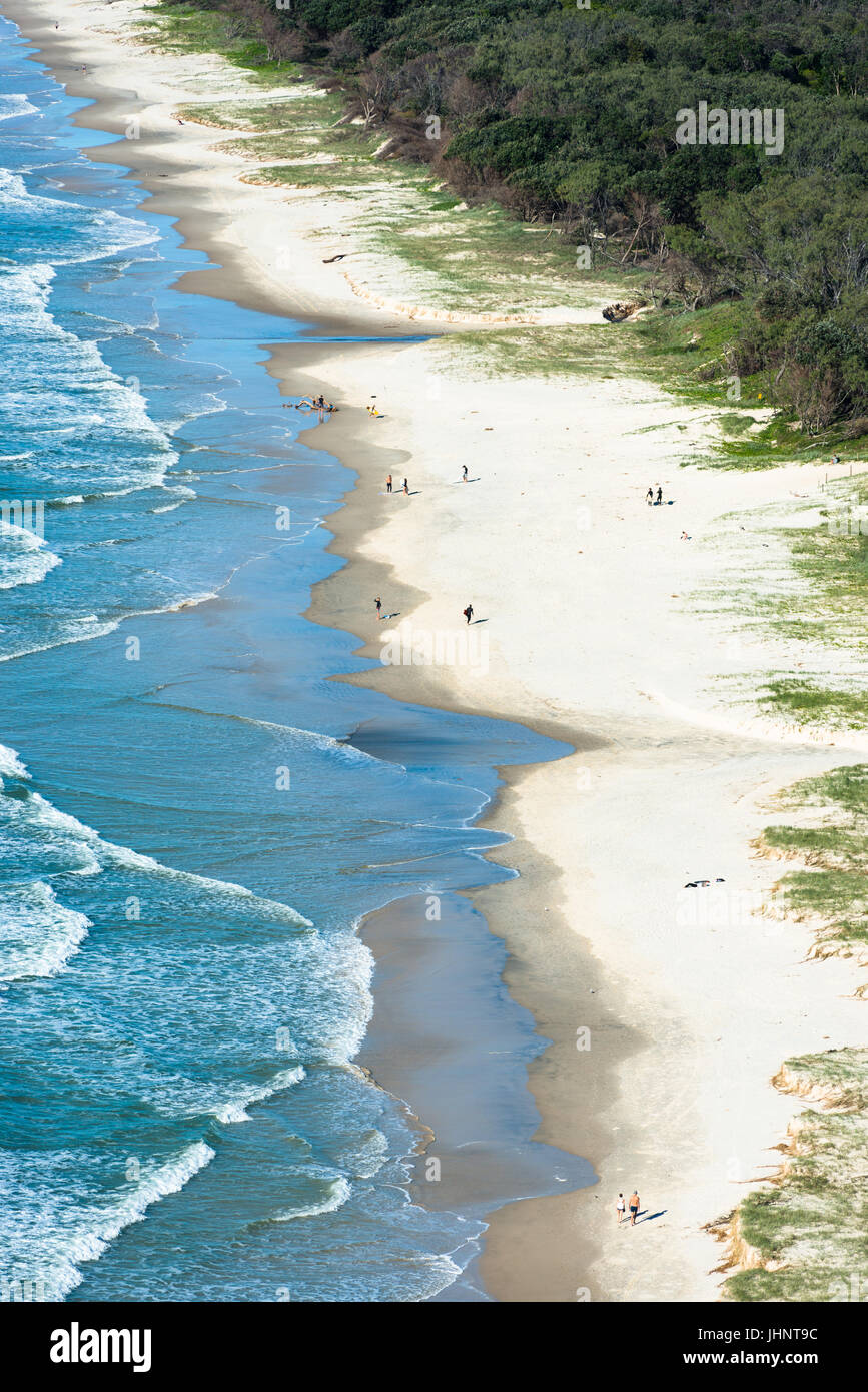 Byron Bay, Nouvelles Galles du Sud, Australie. Tallow Beach bordant le parc national d'Arakwal Banque D'Images