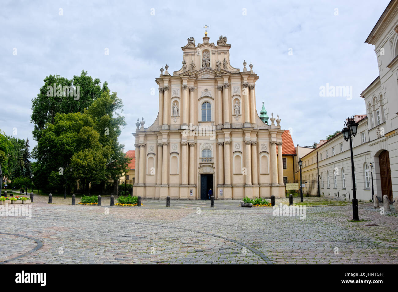 Eglise de Saint Joseph de l'Visitationists, rue Krakowskie Przedmiescie, Varsovie Pologne Banque D'Images