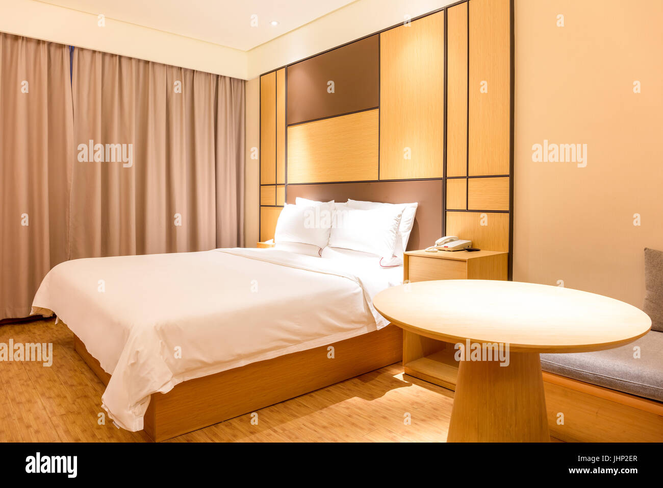 La vue d'un Interial fantaisie Chambre d'hôtel. Banque D'Images