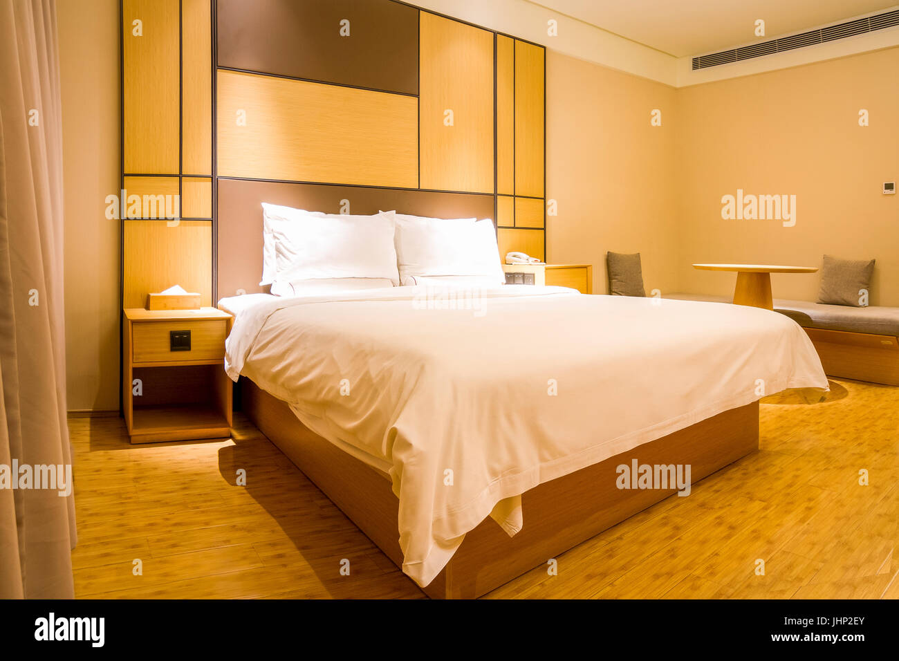 La vue d'un Interial fantaisie Chambre d'hôtel. Banque D'Images