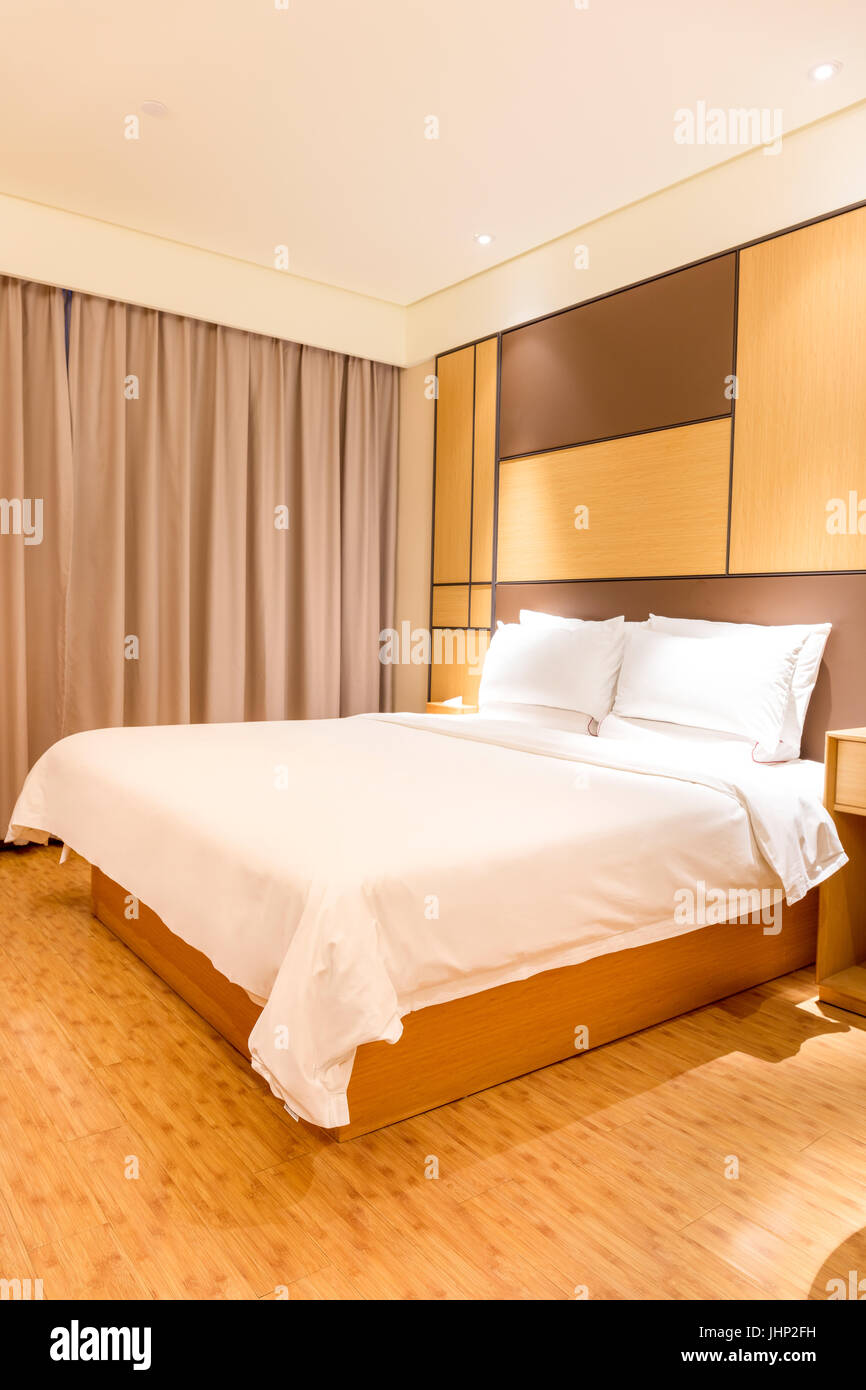 La vue d'un Interial fantaisie Chambre d'hôtel. Banque D'Images