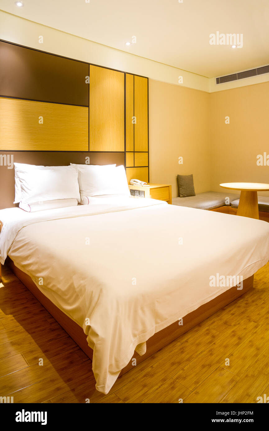 La vue d'un Interial fantaisie Chambre d'hôtel. Banque D'Images