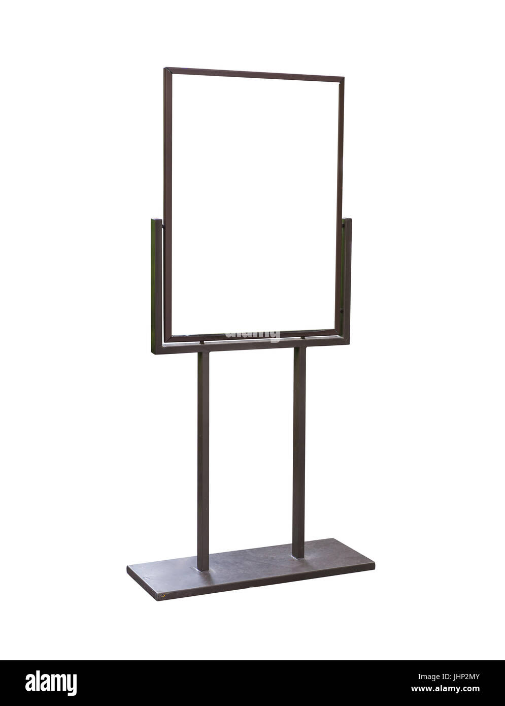 Blank Billboard pour nouvelle publicité isoler sur fond blanc. Banque D'Images