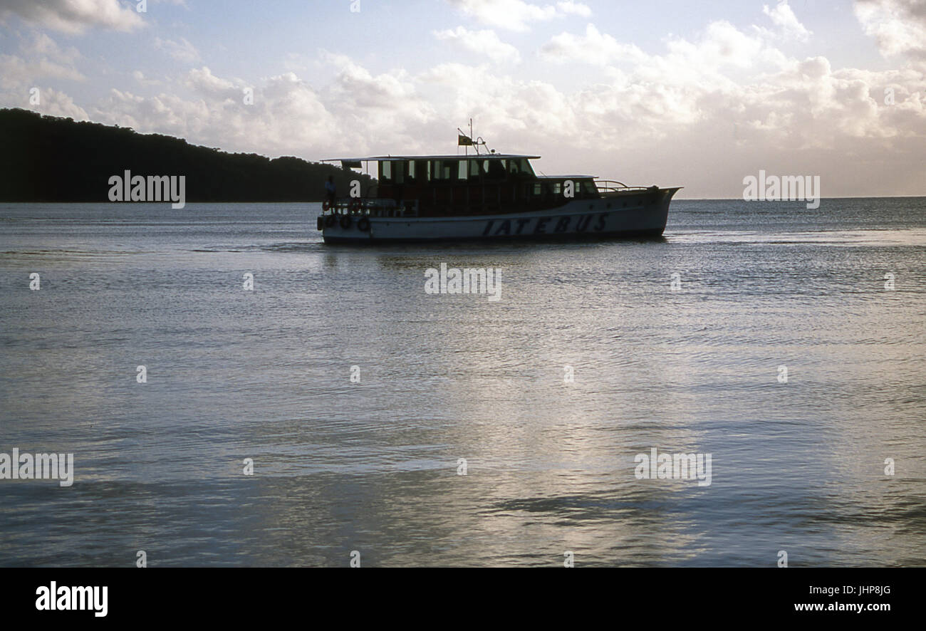 Départ du bateau ; port ; ; ; Brésil Paraná Paranaguá Banque D'Images