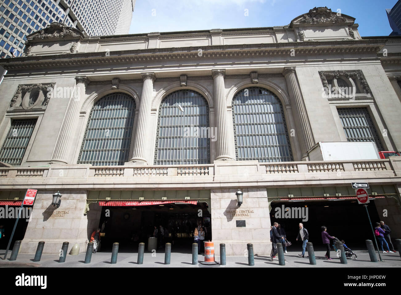L'extérieur de la gare Grand Central New York City USA Banque D'Images