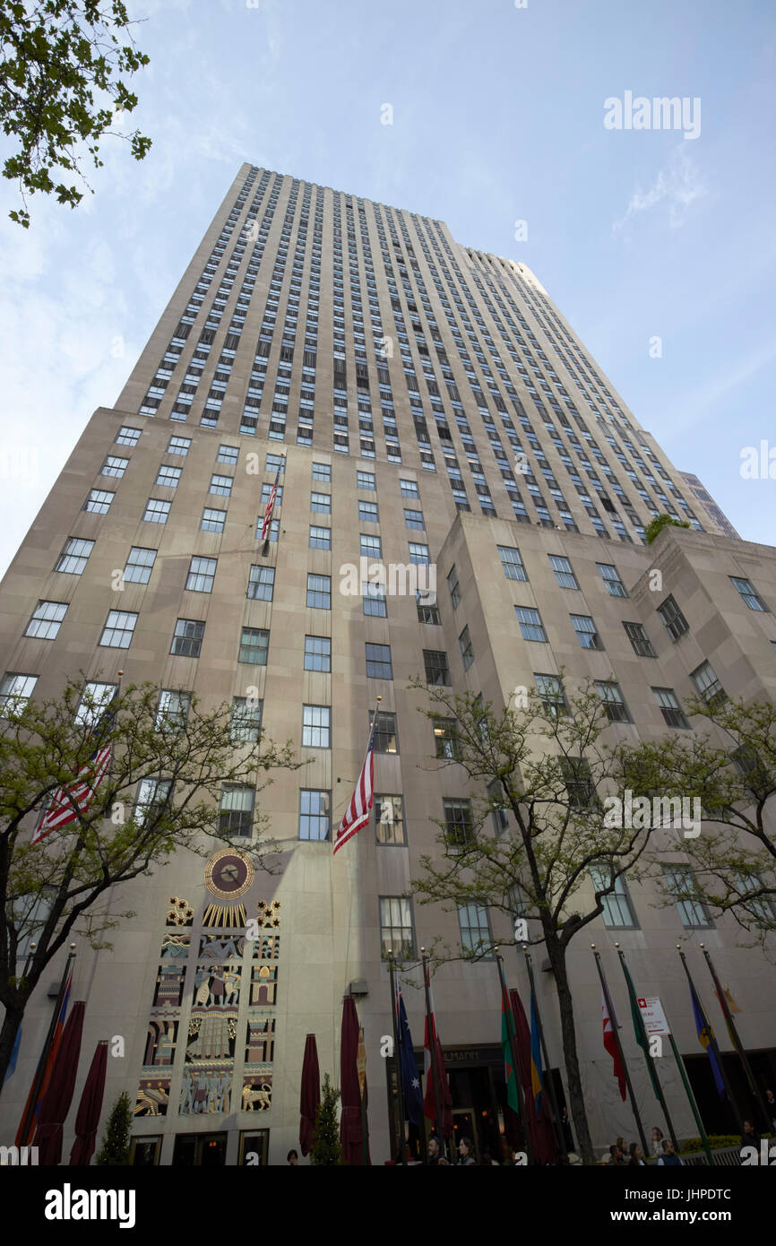 L'International Building Rockefeller Center New York USA Banque D'Images