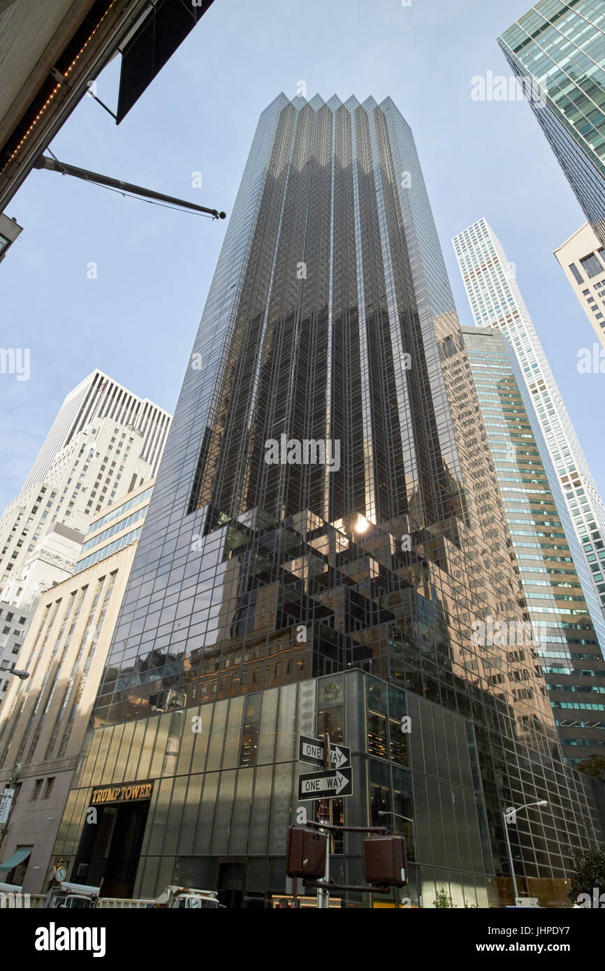 Trump Tower cinquième avenue New York USA Banque D'Images