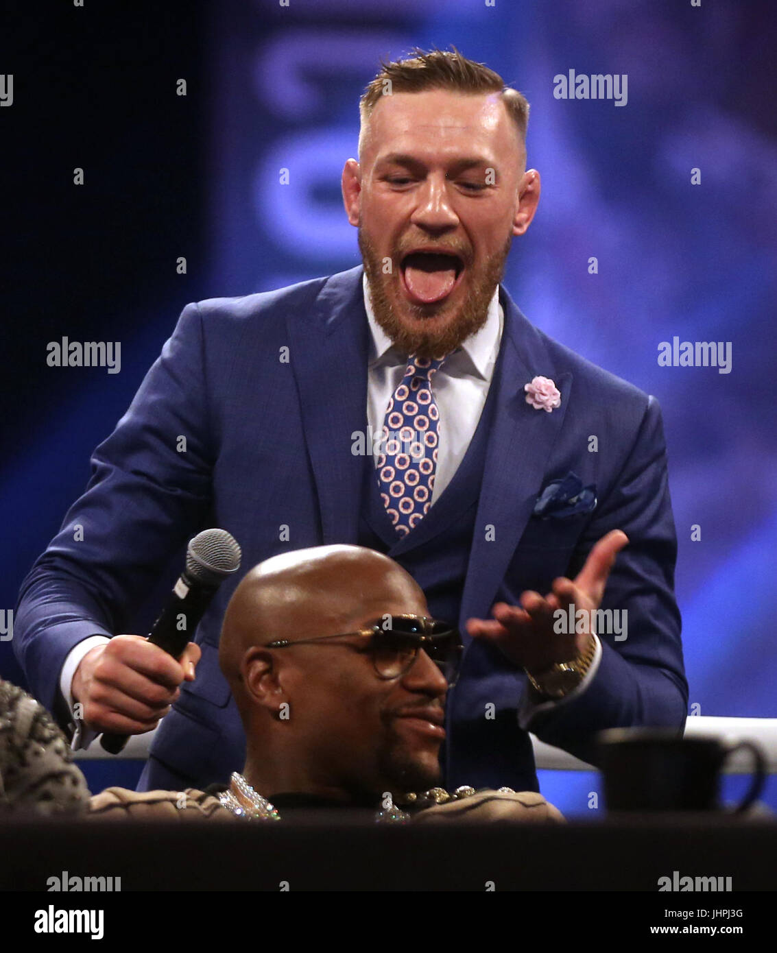 Floyd mayweather v conor mcgregor conférence de presse Banque de  photographies et d'images à haute résolution - Alamy