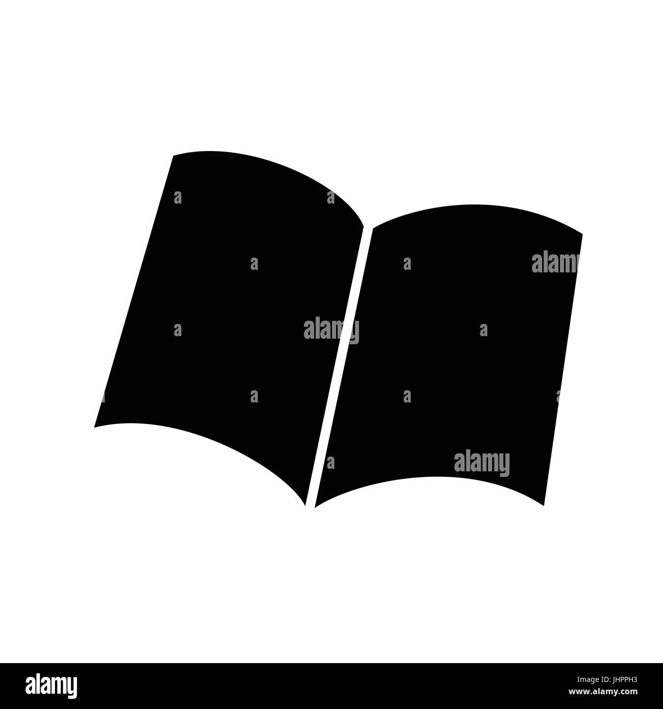 L'icône de livre, symbole iconique sur fond blanc. Vector design iconique. Illustration de Vecteur