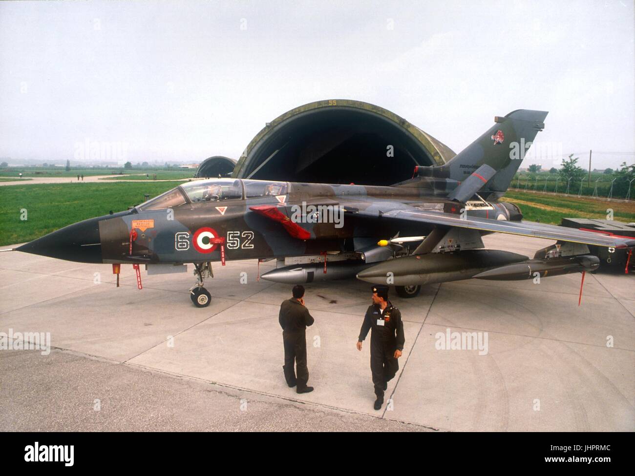 Armée de l'air italienne, des avions d'attaque Tornado IDS de 6ème Wing sur la base aérienne de Ghedi (Brescia) Banque D'Images
