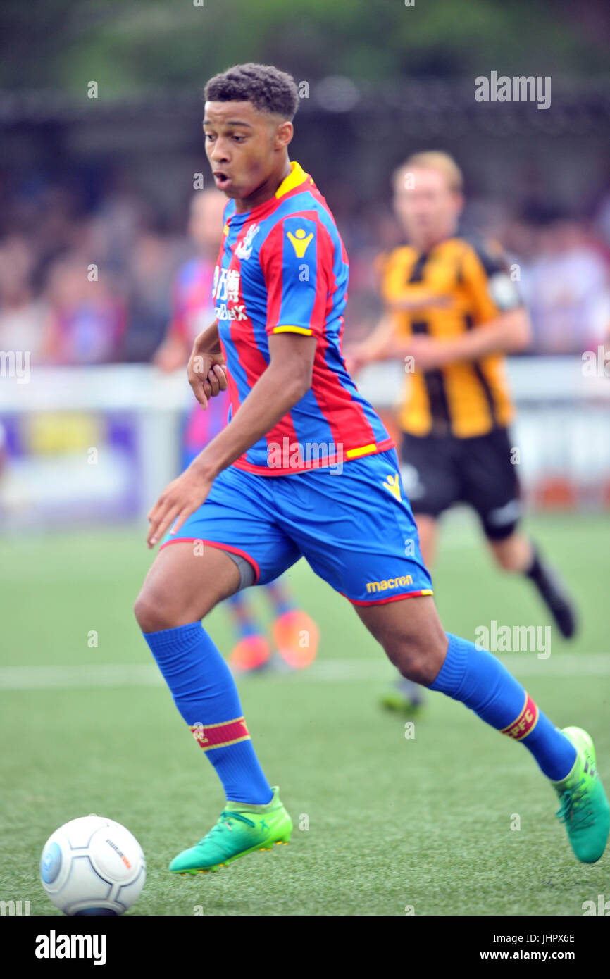 Crystal Palace's Tyler Brown lors de l'avant-saison match au stade Gallagher, Maidstone. Banque D'Images