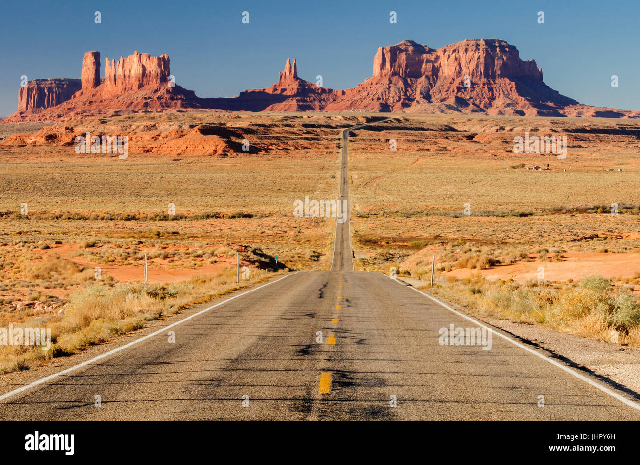 Monument Valley, route, Mile 13, route 163, Arizona Banque D'Images