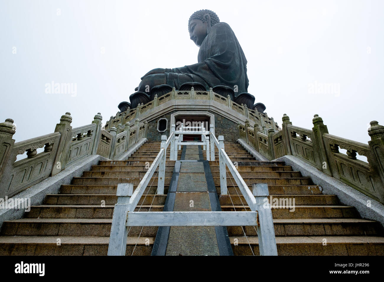 Big Bouddha dans l'île de Lantau Banque D'Images