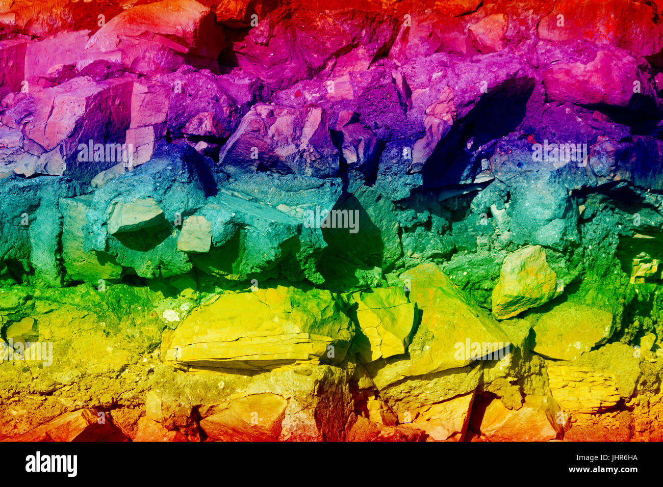 La texture des pierres colorées de couleur dans Photoshop. Banque D'Images